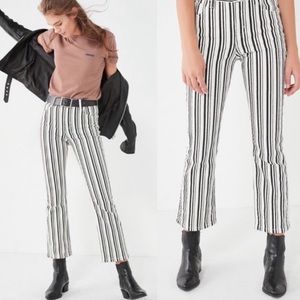 BDG black and white stripe jeans